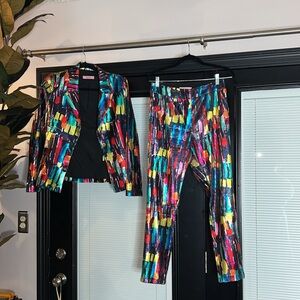 Colorful, Sequins tailored suit